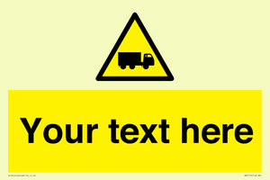 Custom Lorry Hazard Sign